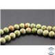 Perles semi précieuses en unakite - Rondes/6 mm - Vert rose