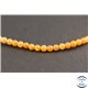 Perles semi précieuses en aventurine - Rondes/4 mm - Orange light