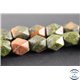 Perles semi précieuses en unakite - Pépites/9 mm - Vert rose