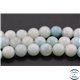 Perles semi précieuses en amazonite - Rondes/8 - 9 mm - Aquamarine light - Grade A