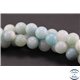 Perles semi précieuses en amazonite - Rondes/8 - 9 mm - Aquamarine light - Grade A