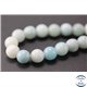 Perles semi précieuses en amazonite - Rondes/8 - 9 mm - Aquamarine light - Grade A