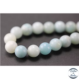 Perles en amazonite - Rondes/8-9mm - Grade A