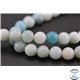 Perles semi précieuses en amazonite - Rondes/8 - 9 mm - Aquamarine light - Grade A