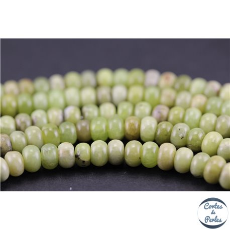 Perles semi précieuses en péridot - Roues/6 mm - Vert jaune