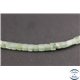 Perles semi précieuses en aventurine - Cubes/4 mm - Water green