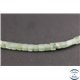 Perles semi précieuses en aventurine - Cubes/4 mm - Water green
