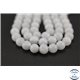 Perles en calcite blanche - Rondes/6mm