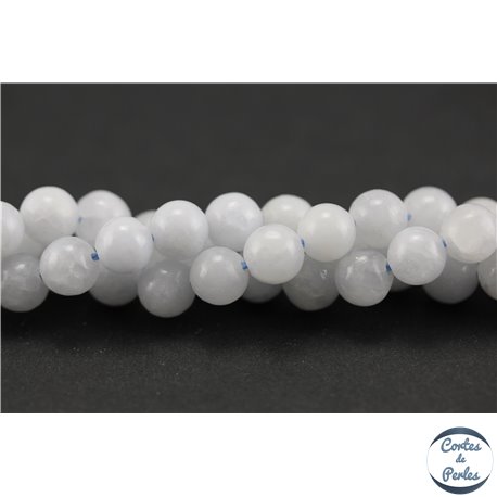 Perles en calcite blanche - Rondes/6mm