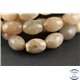 Perles semi précieuses en pierre de soleil - Olives/10 mm - Rose saumon