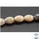 Perles semi précieuses en pierre de soleil - Olives/10 mm - Rose saumon