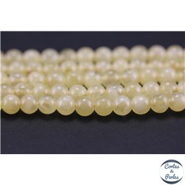 Perles en calcite jaune du Mexique - Rondes/6mm - Grade A