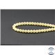 Perles en calcite jaune du Mexique - Rondes/6mm - Grade A