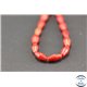 Perles semi précieuses en corail - Toupies/4 - 5 mm - Rouge