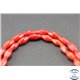 Perles semi précieuses en corail - Toupies/4 - 5 mm - Rouge