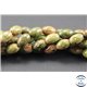 Perles semi précieuses en unakite - Olives/6 mm - Vert rose