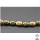 Perles semi précieuses en unakite - Olives/6 mm - Vert rose