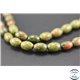 Perles semi précieuses en unakite - Olives/6 mm - Vert rose