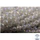 Perles semi précieuses en cristal crack - Rondes/7 mm - Transparent nacré