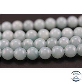 Perles en amazonite - Rondes/8mm - Grade AA