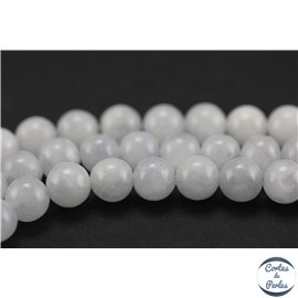 Perles en calcite bleu clair du Brésil - Rondes/8mm - Grade A