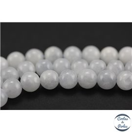 Perles en calcite bleue claire du Brésil - Rondes/8mm - Grade A