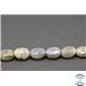 Perles semi précieuses en labradorite - Ovales/10 mm - Gris smoke