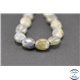Perles semi précieuses en labradorite - Ovales/10 mm - Gris smoke