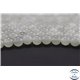 Perles semi précieuses en bowénite - Rondes/8 mm - Vert blanc
