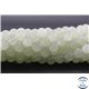 Perles semi précieuses en bowénite - Rondes/8 mm - Vert blanc