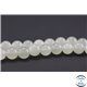 Perles semi précieuses en bowénite - Rondes/8 mm - Vert blanc