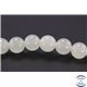 Perles semi précieuses en bowénite - Rondes/8 mm - Vert blanc