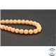 Perles semi précieuses en corail - Rondes/6 mm - Saumon