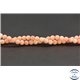 Perles semi précieuses en corail - Rondes/4 mm - Pêche