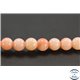 Perles semi précieuses en corail - Rondes/4 mm - Pêche