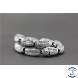 Perles en céramique - Ogives/25 mm - Granit