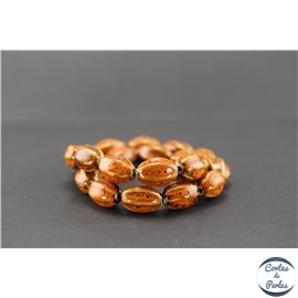 Perles en céramique - Olives/18 mm - Safran