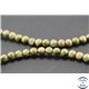 Perles semi précieuses en unakite - Rondes/4 mm - Vert rose