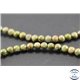 Perles semi précieuses en unakite - Rondes/4 mm - Vert rose