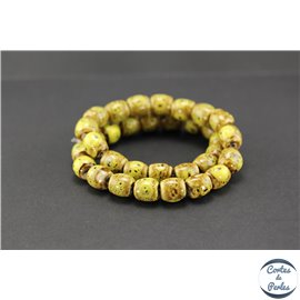 Perles en céramique - Tonneaux/12 mm - Curry