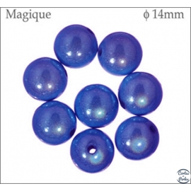 Perles Magiques - Ronde/14 mm - Bleu