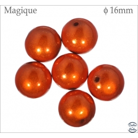 Perles Magiques - Ronde/16 mm - Rouge