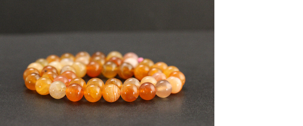 Perles en cornaline