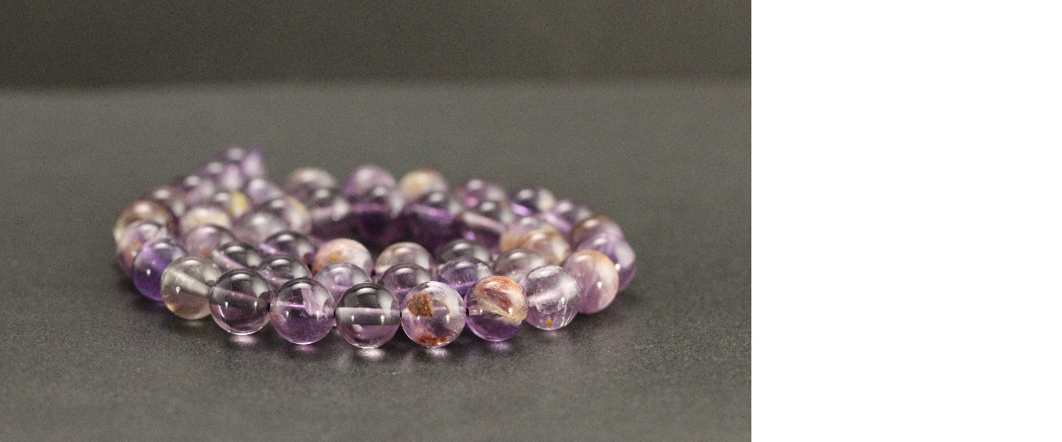 Perles en améthyste