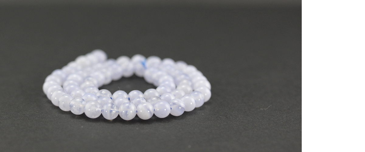 Perles en calcédoine