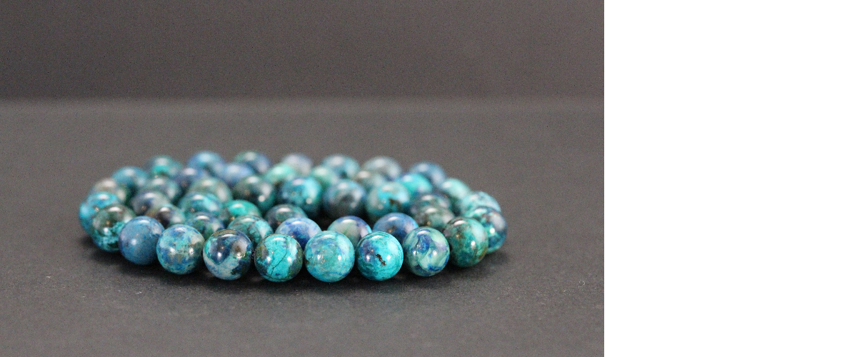 Perles en chrysocolle
