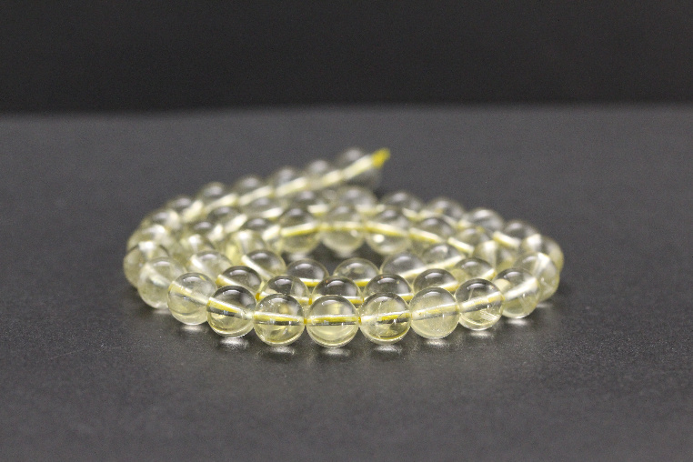 Perles en quartz citron